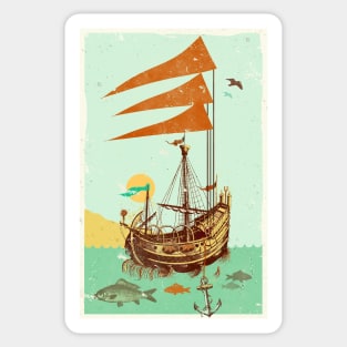 VINTAGE GALLEON Sticker